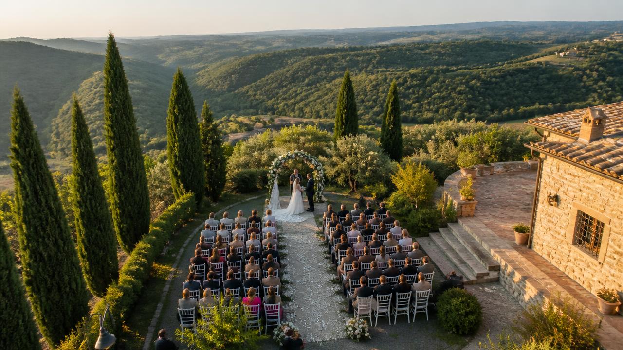 Cerimonie e matrimoni dall'alto